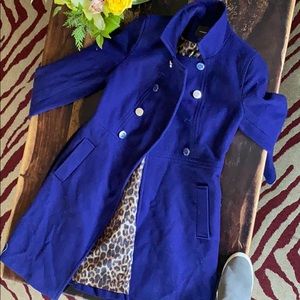 Express wool mid length pea coat size small